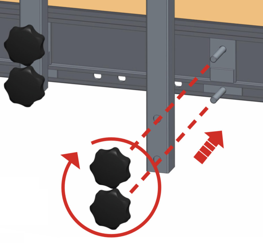Installation du garde corps étape 1